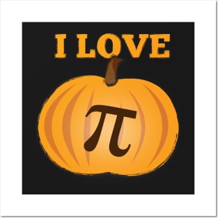 I Love Pumpkin Pi Posters and Art